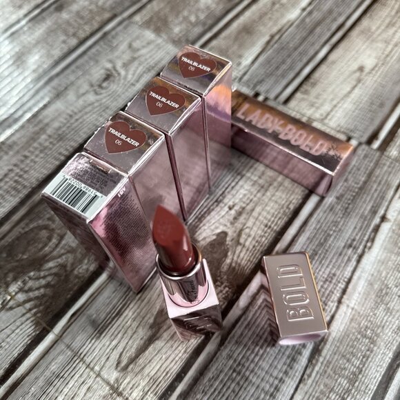 Too Faced Lady Bold Em-Power Pigment Lipstick 06 Trailblazer .14oz Bundle X 5 - Picture 1 of 2